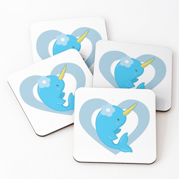 Item preview, Cute Kawaii Narwhal Heart for Narwhal Lovers designed and sold by eternallygifted.