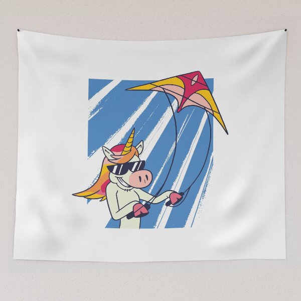 Item preview, Unicorn with stunt kite - gift idea designed and sold by Bachdesign.
