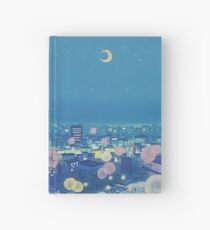 Sailor Moon Background City at Night Hardcover Journal