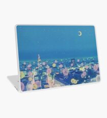 Sailor Moon Background City nachts Laptop Folie