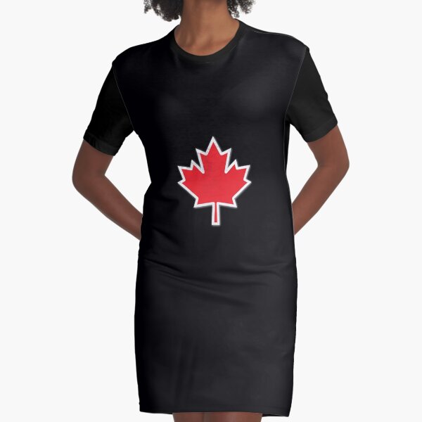 Canadian Maple Leaf design | Canada Day Graphic T-Shirt Dress