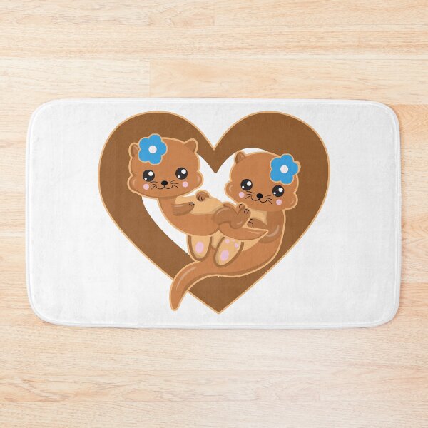Item preview, Cute Kawaii Otter Heart for Otter Lovers designed and sold by eternallygifted.