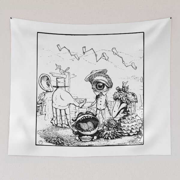 Item preview, 'Adventures in Skitzland' - surreal vintage children's book illustration designed and sold by papa-pedro.