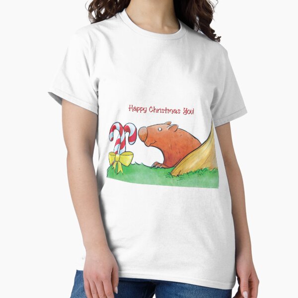 Vista previa del artículo con la obra «Wombat encuentra el bastón de caramelo», diseñado y vendido por ArtbyNETTY.