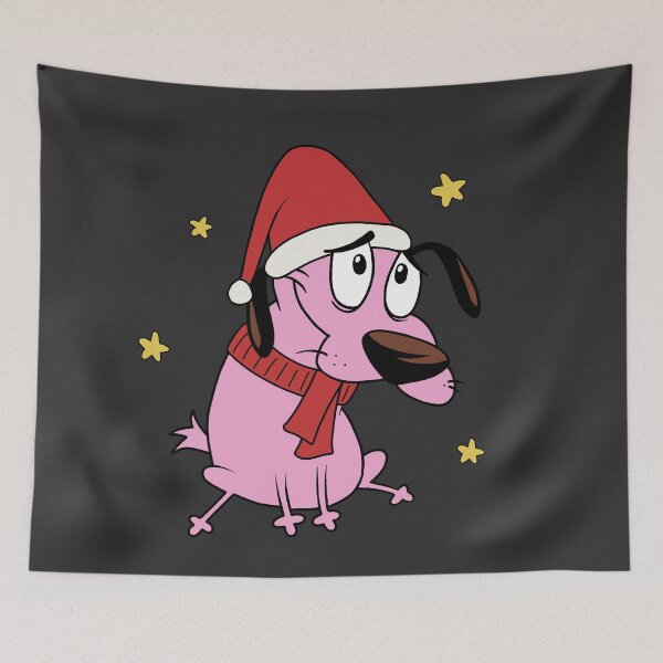 Item preview, Christmas Courage the Cowardly Dog designed and sold by ValentinaHramov.