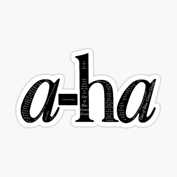 Aus heiterem Himmel kommt grün Sticker