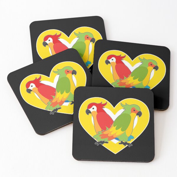 Item preview, Cute Parrot Heart for Parrot Lovers designed and sold by eternallygifted.