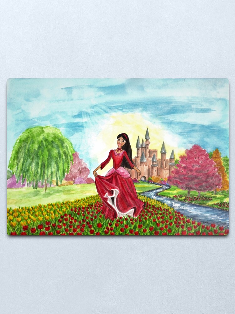 Alternate view of Princess Precious at Shining Palace - Wall Art Metal Print