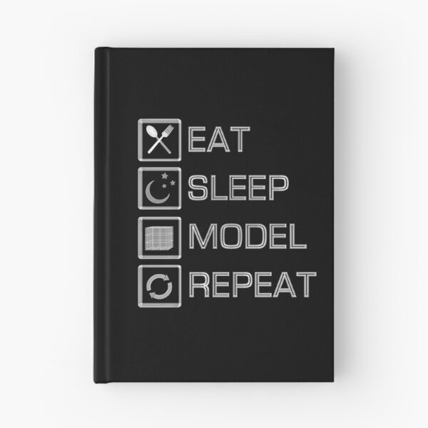 Item preview, Eat Sleep Model Repeat designed and sold by CCCDesign.