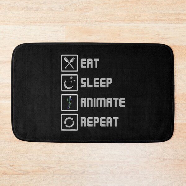 Item preview, Eat Sleep Animate Repeat designed and sold by CCCDesign.