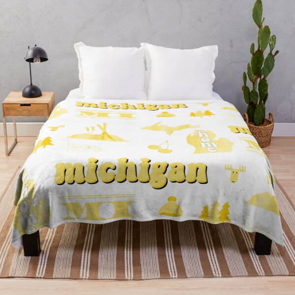 Item preview, Light Yellow Watercolor Michigan US State Sticker Pack designed and sold by The-Goods.