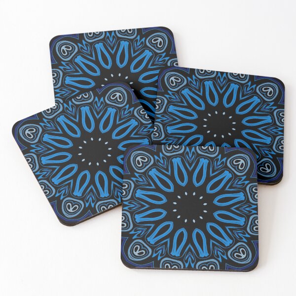 Item preview, Mandala Blue Camaïeu, motif 5, by Bennydoscope designed and sold by Bennydoscope.
