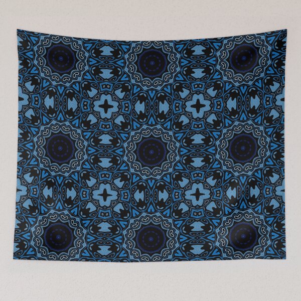 Item preview, Mandala Blue Camaïeu, pattern 6, by Bennydoscope designed and sold by Bennydoscope.