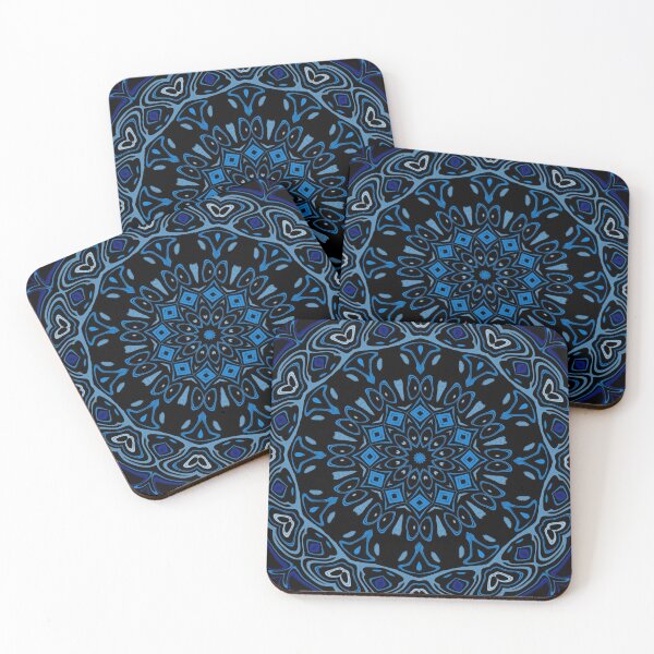 Item preview, Mandala Blue Camaïeu, pattern 7, by Bennydoscope designed and sold by Bennydoscope.