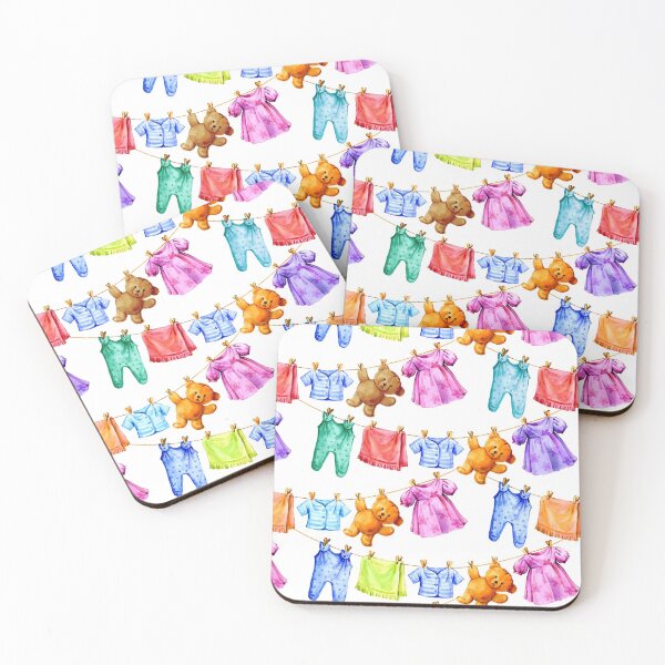 Item preview, Baby clothes and Teddy bears on a rope designed and sold by Irina Ivanova.
