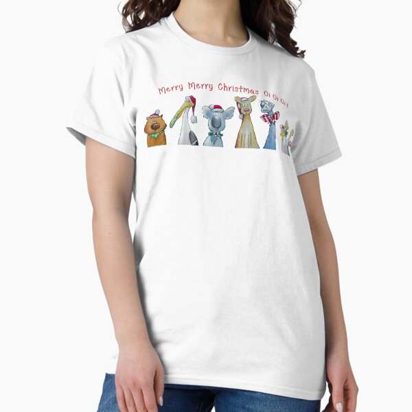 Vista previa del artículo con la obra «Aussie Bush Christmas Friends», diseñado y vendido por ArtbyNETTY.