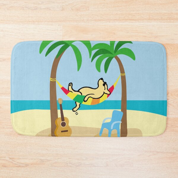 Item preview, Yellow Labrador Sleeping on the Hammock designed and sold by HappyLabradors.