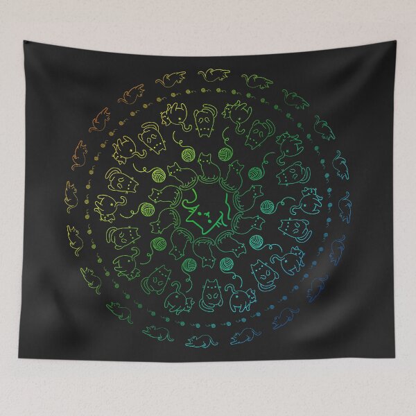 Item preview, Rainbow Mandala  designed and sold by bohoDecor.