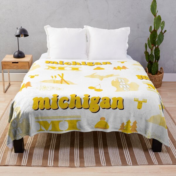 Item preview, Yellow Watercolor Michigan US State Sticker Pack designed and sold by The-Goods.