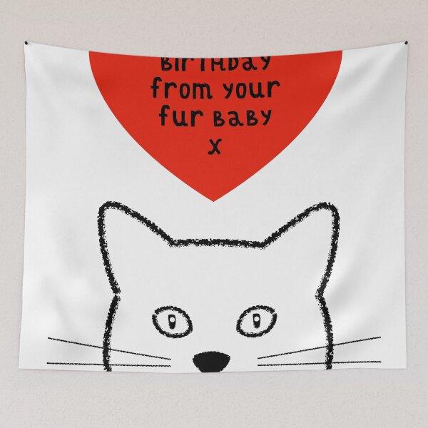 Item preview, Cat Fur Baby Birthday Greeting designed and sold by Adam Regester.