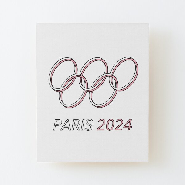 Paris 2024 Wood Mounted Print