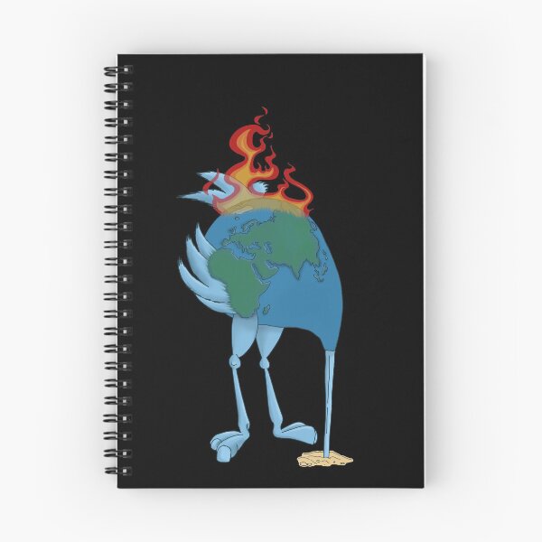 Item preview, Climate Change Denier Ostrich on Fire- Head in the Sand  designed and sold by Merch-Tees.