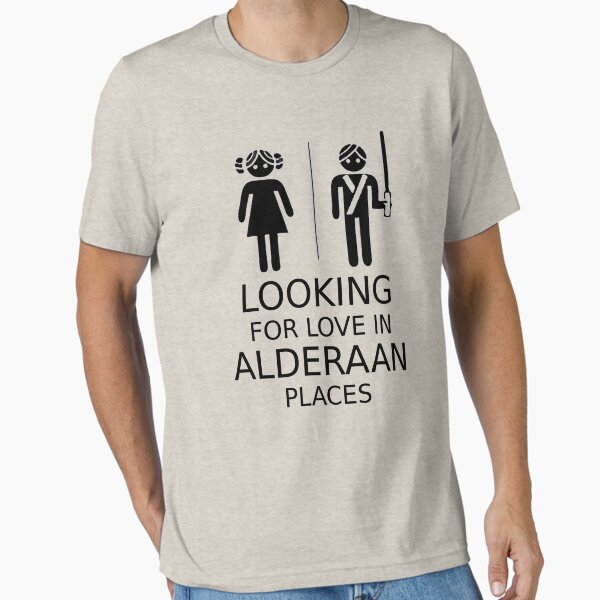 Vista previa del artículo con la obra «Buscando el amor en lugares de Alderaan», diseñado y vendido por Achilleus.