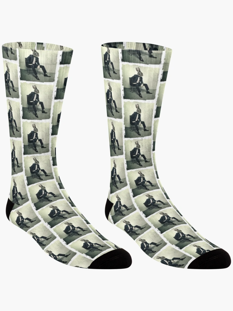 Thumbnail 3 of 5, Socks, Stylish Rabbit designed and sold by Rott515.