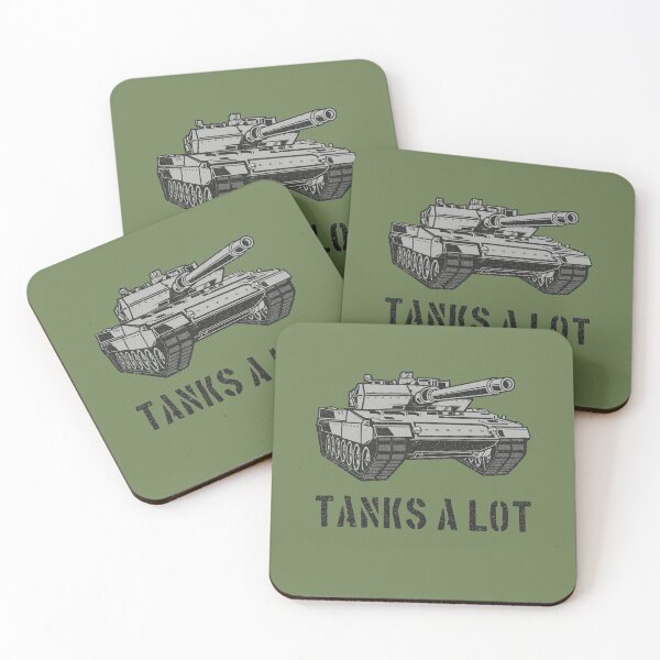 Tanks A Lot Coasters (Set of 4)