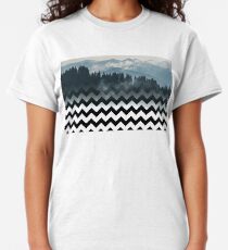 Mountains-Chevron Classic T-Shirt