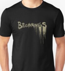 Beginnings - Desaturated Gold Slim Fit T-Shirt