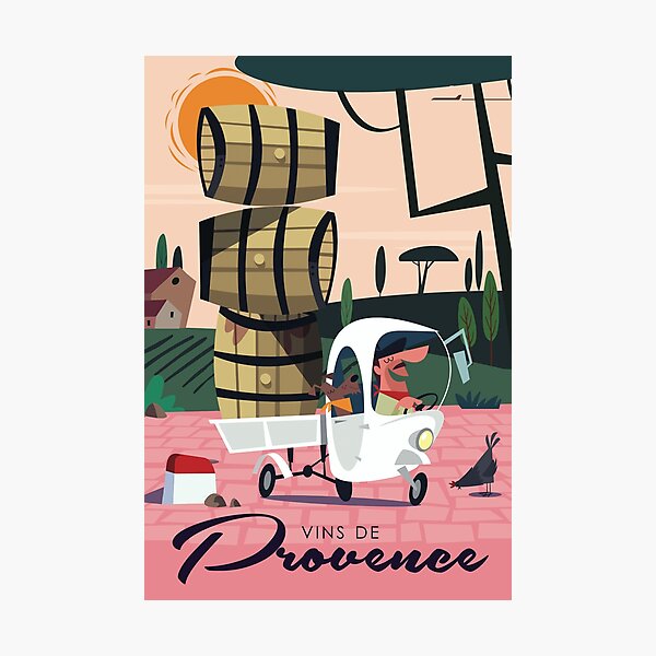 Vins de Provence poster Photographic Print