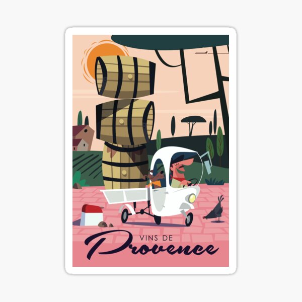 Artikel-Vorschau von Vins de Provence-Plakat, designt und verkauft von GAGodel.