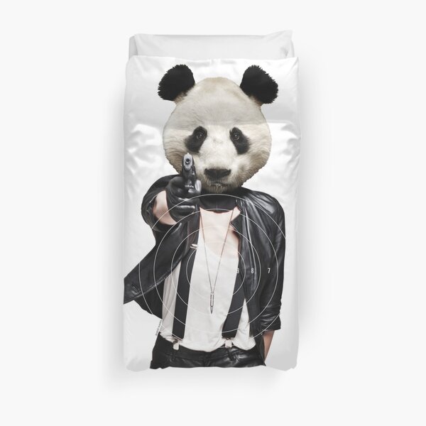 MOST HUNTED REAL PANDA SAVE WILDLIFE Duvet Cover