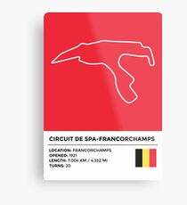 Circuit de Spa-Francorchamps - v2 Metal Print