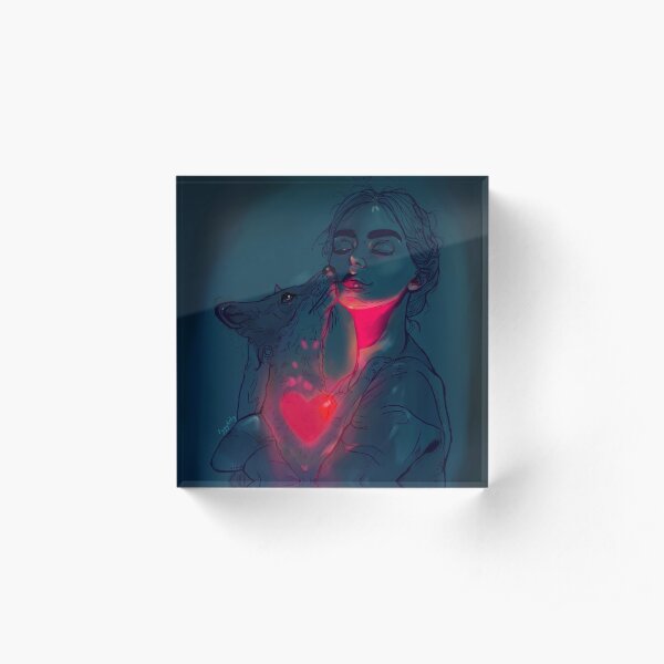 Glowing in the dark Acrylic Block