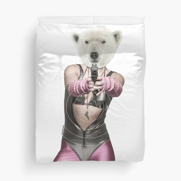 MOST HUNTED REAL POLAR BEAR SAVE WILDLIFE Duvet Cover