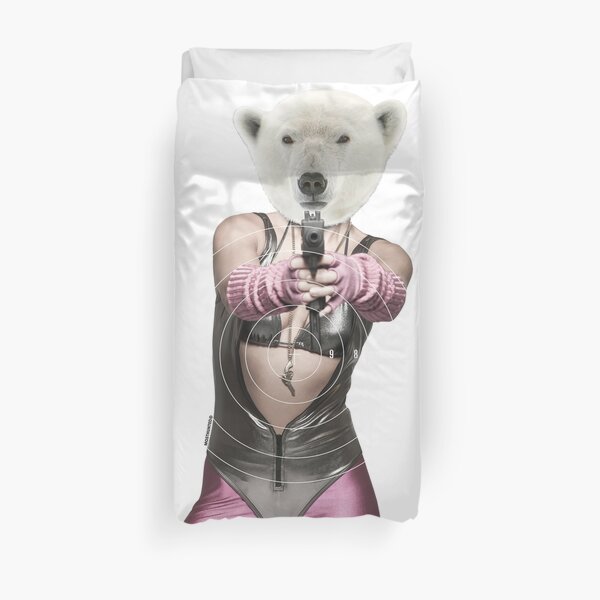 MOST HUNTED REAL POLAR BEAR SAVE WILDLIFE Duvet Cover