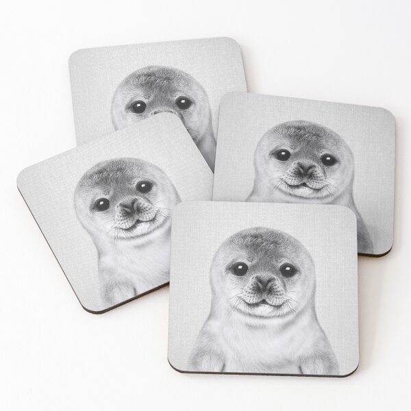 Item preview, Baby Seal - Black & White designed and sold by galdesign.