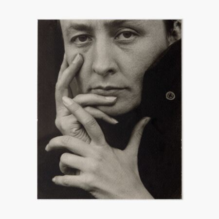 Alfred Stieglitz.Georgia O'Keeffe, 1918. Art Board Print