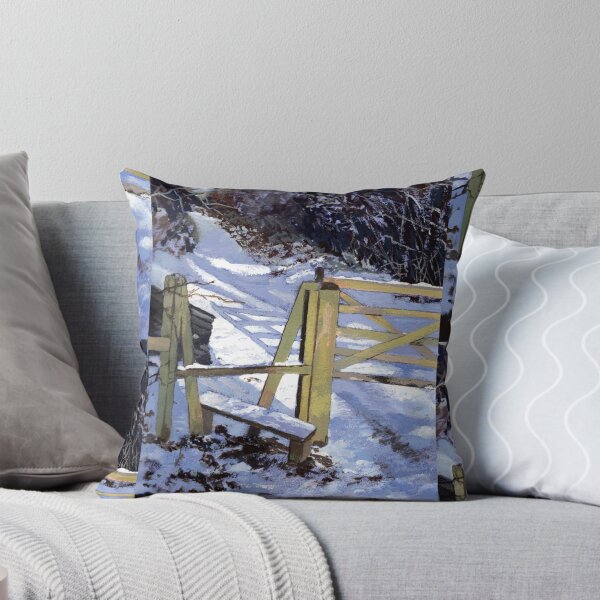 Item preview, Snowy footpath painting in gouache designed and sold by Kathryn Green.
