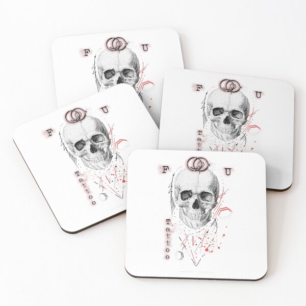Item preview, F.U tattoo skull designed and sold by Fireduptees.