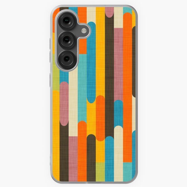 Item preview, Retro Color Block Popsicle Sticks Orange  designed and sold by susycosta.