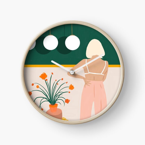 Texting #painting #illustration Clock