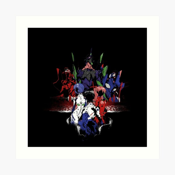 Death And Rebirth Evangelion Poster Art Print By Snoopysneek Redbubble
