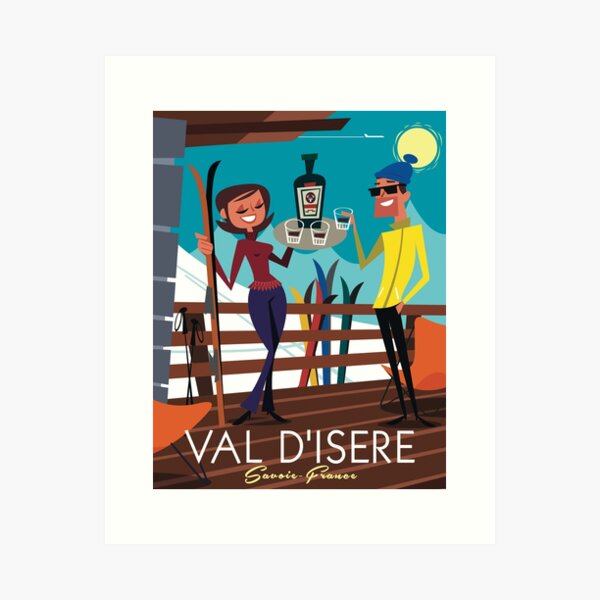 Val D'Isere poster Art Print