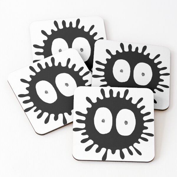 Tiny World of The Microbiome Coasters (Set of 4)