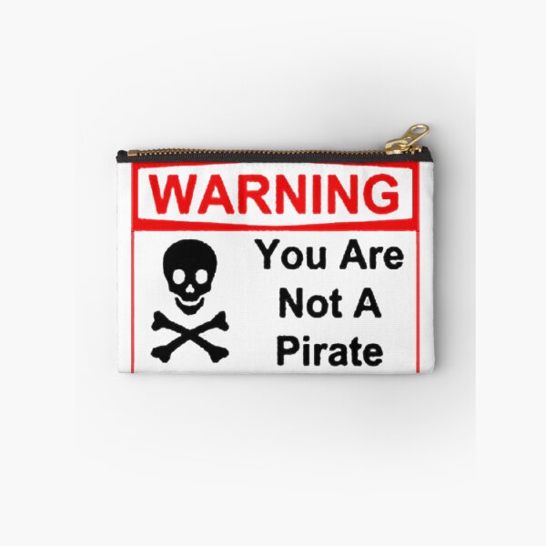 Item preview, Funny Pirate Warning designed and sold by Rott515.