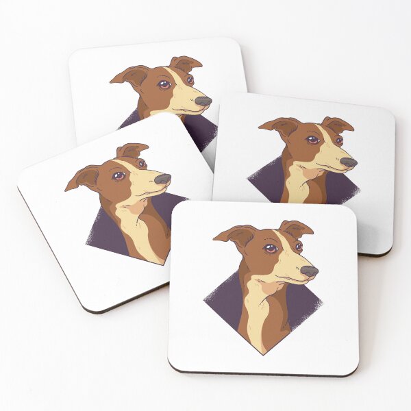 Item preview, Dog portrait, Whippet, Greyhound designed and sold by DerSenat.