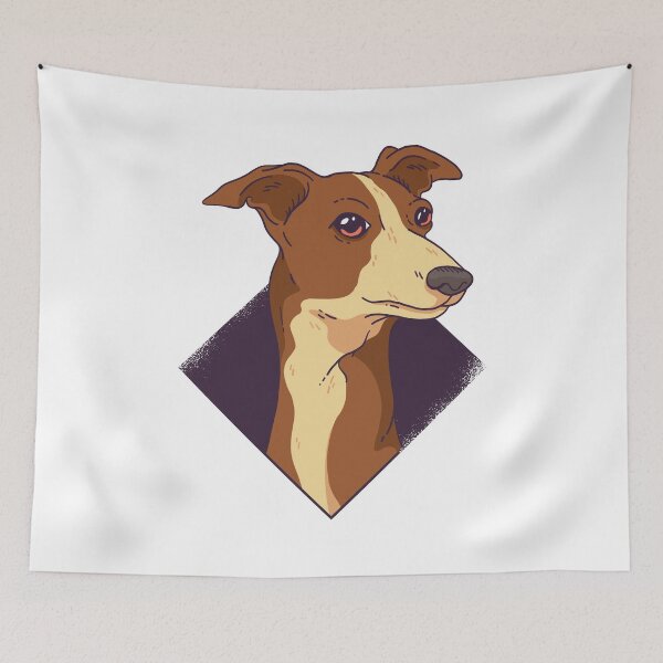 Item preview, Dog portrait, Whippet, Greyhound designed and sold by DerSenat.